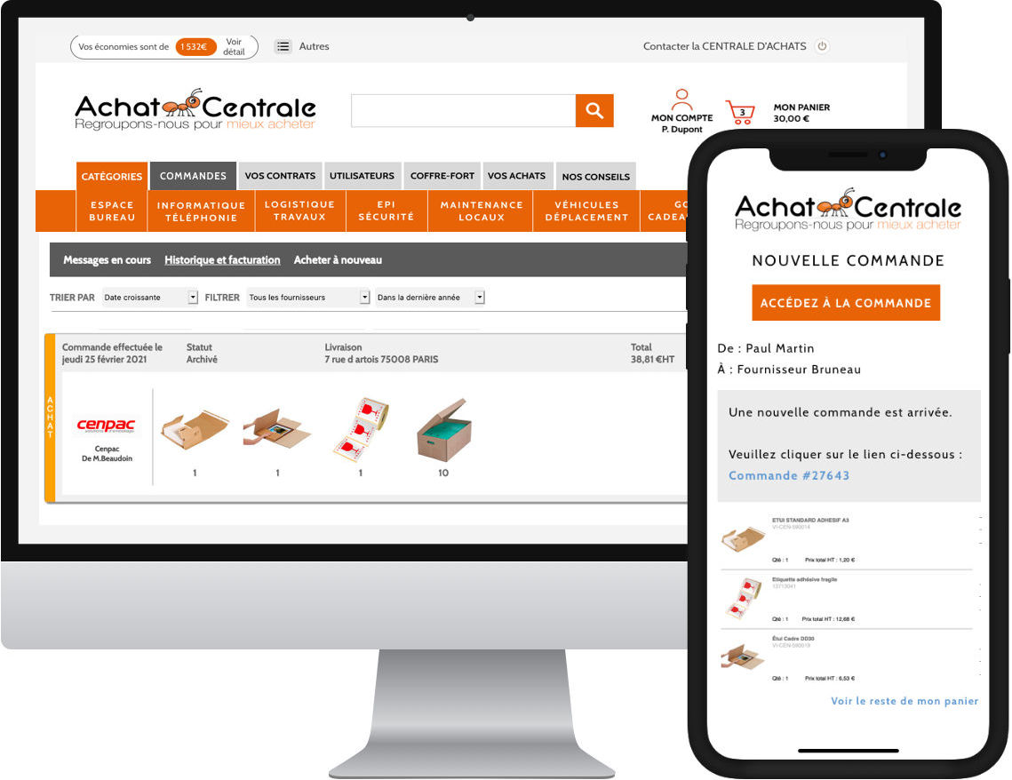 Économisez vos achats en frais généraux avec la centrale d'achats en ligne Économisez vos achats en frais généraux avec la centrale d'achats en ligne