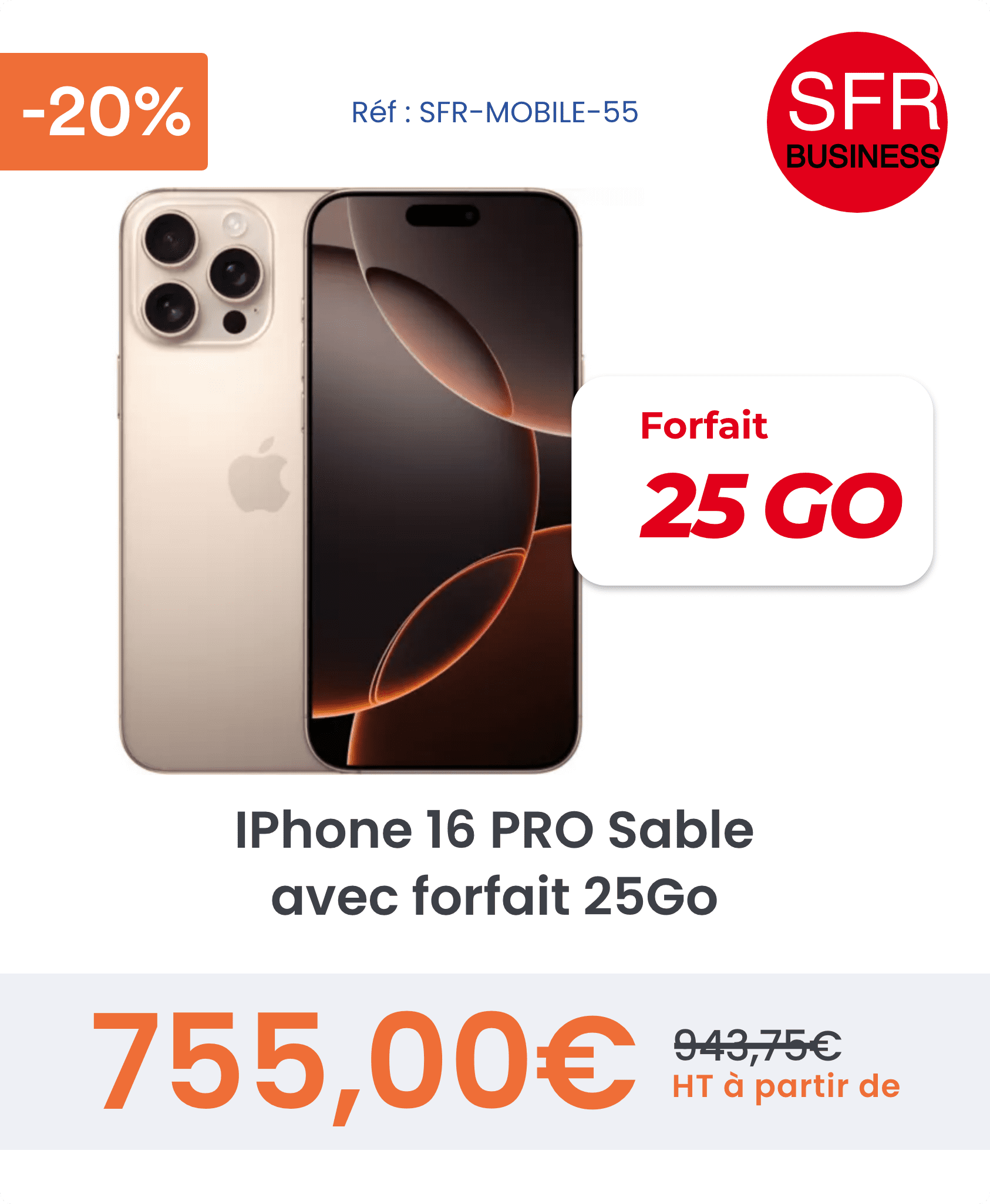 Offre négociée iphone